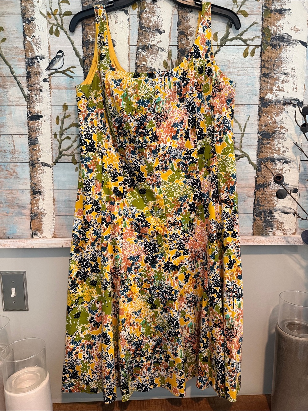 Nine West Floral Sundress in Yellow Multi